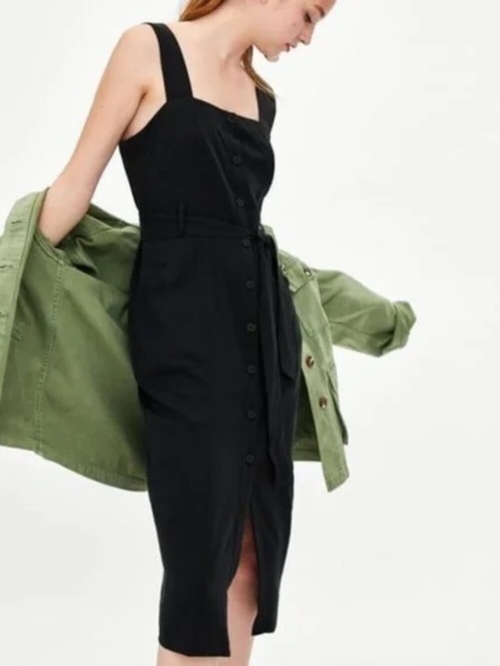 Zara TRF Collection - Little Black Midi Dress